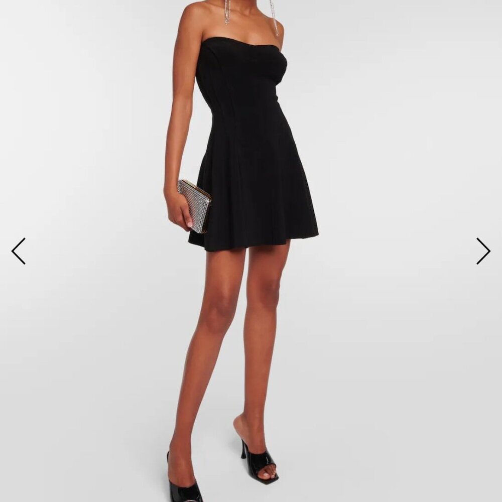 NWT Norma Kamali Strapless Grace Mini Dress